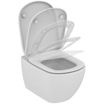 PACK, TESI AQUABLADE WC závesné 53x36 cm, + TESI WC sedadlo Slow-closing wrapover, T354801