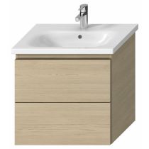 LAUFEN BASAL Skrinka pod umývadlo, 2 zásuvky, pre umývadlo H8127130001311, 570x448x588 mm, drevodekor jaseň, H40N7144013421