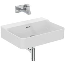 CONCA Umývadlo 60x45 cm, bez otvoru pre batériu, farba biela lesklá, s prepadovým otvorom, T378901