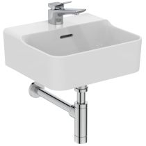 CONCA Umývadielko 40x35 cm, s otvorom pre batériu, farba biela lesklá, s prepadovým otvorom, T3695MA