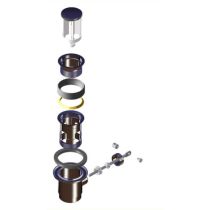 LAUFEN Odpadový ventil s automatickou zátkou s prepadom, farba chróm, H8983020000001