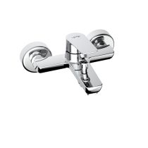 LAUFEN LUA|UMA-E Vaňová nástenná páková batéria, bez sprchového príslušenstva, Chróm 004, HF506860100600