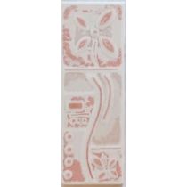 Lištela ružová kvet 7x20 cm