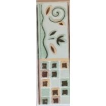 Lištela Zelená Chróm 7x20 cm