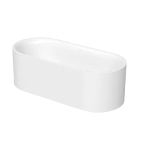 BetteLux Oval Silhouette voľne stojaca vaňa z glazovanej titánovej ocele s povrchovou úpravou GlazePlus 1800x800x575 mm, Biela, 3466-000CFXXS,PLUS