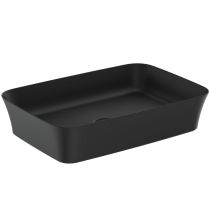 IPALYSS Umývadlo na dosku 55x38 cm bez prepadu, farba čierná matná, E2076V3