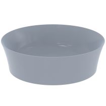 IPALYSS Umývadlo na dosku kruhové Ø40 cm bez prepadu, bez otvoru pre batériu, farba Púder, E1398X8