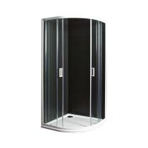 JIKA LYRA PLUS Sprchovací kút, štvrťkruh, biely lesklý profil, 800x800x1900 mm, Biela, H2533810006681