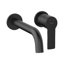 JIKA PONTA STYLE Umývadlová podomietková batéria, kompletná: mosadzné teleso + vrchná sada, Mix Start, Čierna matná, H3112H67161201