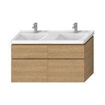 JIKA CUBITO-N Skrinka pod dvojumývadlo 1300 mm, 4 zásuvky, 1280x467x480 mm, Dub 519, H40J4274025191