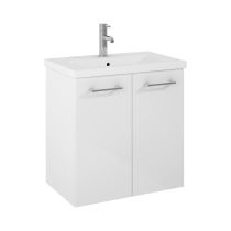 JIKA PONTA Skrinka pod umývadlo 600 mm, 2 dvere, 386x600x600 mm, Biela, H40J5222005001