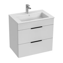 JIKA CUBE Skrinka, vr. umývadla 650x430 mm, 2 zásuvky, 640x422x607 mm, Biela, H4536021763001