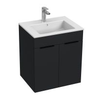 JIKA CUBE Skrinka, vr. umývadla 550x430 mm, 2 dvere, 540x422x607 mm, Antracit matný 352, H4536111763521