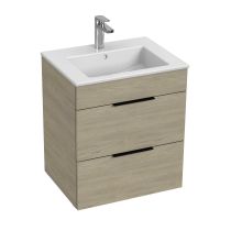 JIKA CUBE Skrinka, vr. umývadla 550x430 mm, 2 zásuvky, 540x422x607 mm, Jaseň, H4536121765141