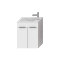 JIKA CUBE Skrinka, vr. umývadla 500x340 mm, 2 dvere, 490x327x607 mm, Biela, H4536411763001