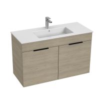 JIKA CUBE Skrinka, vr. umývadla 1000x430 mm, 2 dvere, 980x422x607 mm, Jaseň, H4536511765141