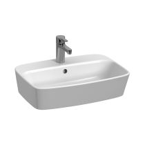 JIKA LYRA PLUS Umývadlová misa, obdĺžniková, s armatúrnou doskou, 550x400x165 mm, Biela matná 757, H8183827571041