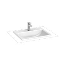 JIKA CUBITO Zhora zápustné umývadlo, 560x440x150 mm, Biela, H8189630001301