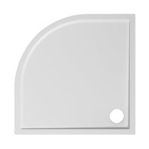 JIKA PADANA Sprchová vanička, štvrťkruhová, liaty mramor, 900x900x30 mm, Biela, H2119330000001