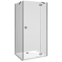 JIKA PURE Sprchová stena, pevná, ľavá/pravá, strieborný lesklý profil, 785x1950 mm, Strieborná, H2974210026681