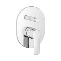 JIKA PONTA STYLE Vaňová podomietková páková batéria, kompletná: mosadzné teleso + vrchná sada, Chróm, H3212H60040001