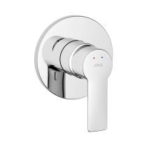 JIKA PONTA STYLE Sprchová podomietková páková batéria, kompletná: mosadzné teleso + vrchná sada, Chróm, H3312H60040001