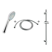 JIKA RIO Sprchová sada, ručná sprcha Ø 100 mm, 3 funkcie, sprchová tyč, Chróm, H3651R00043731