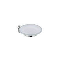 JIKA BASIC Držiak s mydlovničkou, matné sklo, 156x120x60 mm, Chróm, H3833A10040001