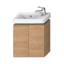 JIKA CUBITO-N Skrinka pod asymetrické umývadielko 450 mm, 2 dvere, 440x241x480 mm, Dub 519, H40J4202005191