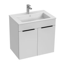 JIKA CUBE Skrinka, vr. umývadlá 650x430 mm, 2 dvere, 640x422x607 mm, Biela, H4536011763001