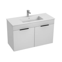 JIKA CUBE Skrinka, vr. umývadla 1000x430 mm, 2 dvere, 980x422x607 mm, Biela, H4536511763001