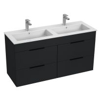 JIKA CUBE Skrinka, vr. umývadla 1200x430 mm, 4 zásuvky, 1160x422x607 mm, Antracit matný 352, H4536621763521