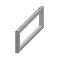 JIKA CUBITO-N Podpera pod dosky na mieru, nastaviteľná, biela matná, 420x20x140 mm, Biela, H47J0040000001