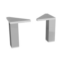 JIKA ZETA NEW Nohy k závesným umývadlovým skrinkám, 1 pár, 30x80x106 mm, Biela, H4944010390001