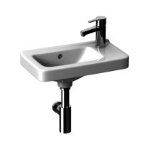 JIKA CUBITO Asymetrické umývadielko, batéria vpravo, 450x250x160 mm, Biela, H8114240001061