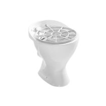 JIKA MIRA Stojaca výlevka s plastovou mriežkou, 500x435x460 mm, Biela, H8510460000001