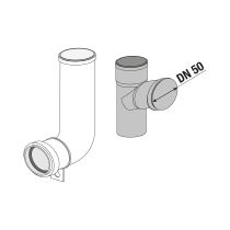 JIKA SPARE PART Y-napojenie na odsávanie pachov z WC, Biela, H8916590000001