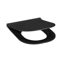 JIKA MIO-N WC sedadlo s poklopom, duroplast, Slowclose, odnímateľná, nerez úchyty, 45x360x445 mm, Čierna matná, H8917167160631