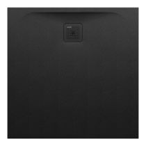 LAUFEN LAUFEN PRO Sprchová vanička, štvorcová, s odtokom na boku, Marbond, 900x900x30 mm, Čierna 080, H2109560800001