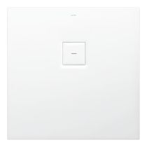 LAUFEN SOLUTIONS Sprchová vanička, štvorcová, s odtokom na boku, Marbond, 800x800x38 mm, Biela 000, H2134400000001