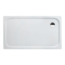 LAUFEN PLATINA Oceľová sprchová vanička, hrúbka 3,5 mm, 1400x800x25 mm, Biela / protišmyková 600, H2150066000401