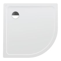 LAUFEN PLATINA Oceľová sprchová vanička štvrťkruh, rádius 550mm, s protihlukovými podložkami, 1000x1000x25 mm, Biela 000, H2150090000401