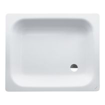 LAUFEN PLATINA Oceľová sprchová vanička, hrúbka 3,5 mm, 900x750x150 mm, Biela matná 757, H2150237570401