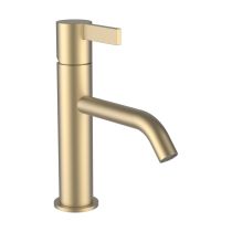 LAUFEN Kartell LAUFEN Umývadlová páková batéria, pevný výtok 135 mm, prietok 5,3 l/min bez automatického výpustu, PVD Svetlozlatá matná 083, H3113310831201