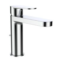 LAUFEN NEJA Umývadlová stojančeková páková batéria s výtokom 132 mm, kartuša Eco+, prietok 5,7 l/min, s automatickým výpustom, Chróm 004, H3115110041211