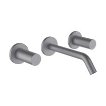 LAUFEN Kartell LAUFEN Umývadlová trojotvorová podomietková batéria, výtok 175 mm, prietok 5,7 l/min, PVD kartáčovaná nerezová oceľ 090, H3123360901201