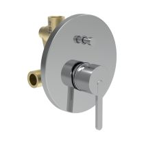 LAUFEN LUA Podomietková vaňová batéria s prepínačom, kompletný vrátane mosadzného telesa, Chróm 004, H3210860048001