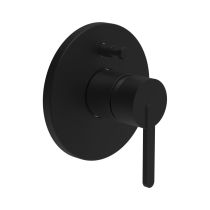 LAUFEN LUA Vrchný set podomietkovej vaňovej batérie, s prepínačom, pre Simibox alebo Simibox Light, so zavzdušňovacím ventilom, PVD Titán čierný matný 081, H3210860810101