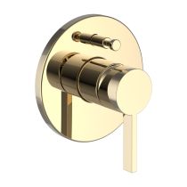 LAUFEN Kartell LAUFEN Vrchná sada podomietkovej vaňovej batérie pre Simibox, s prepínačom a odvzdušňovacím ventilom, PVD Zlatá lesklá 001, H3213360010101