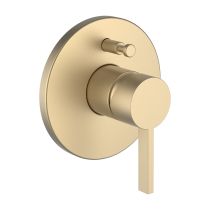 LAUFEN Kartell LAUFEN Vrchná sada podomietkovej vaňovej/sprchovej batérie pre Simibox alebo Simibox Light, s prepínačom, PVD Svetlozlatá matná 083, H3213360830001